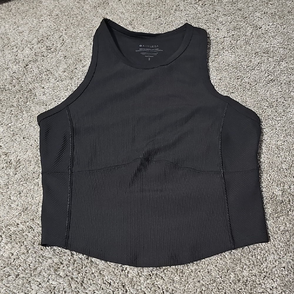 Athleta Salutation Rib Mix Tank Size S Black